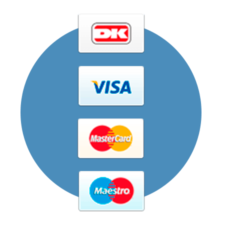 Indløsningsaftale der understøtter Visa/dankort, Visa, mastercard og Maestro